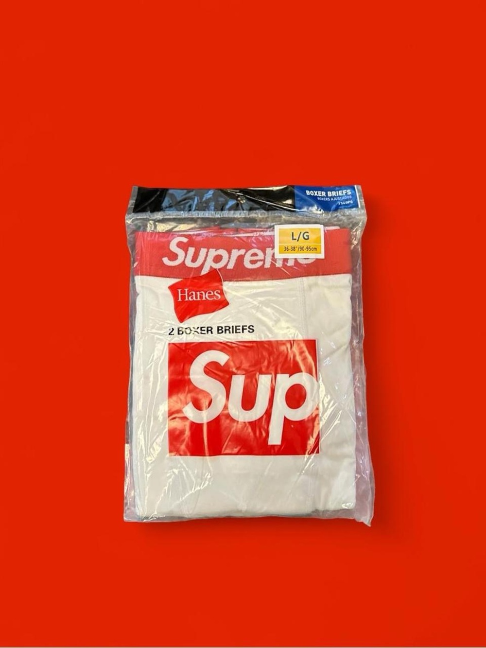 Supreme Hanes White Boxers 2 Pack